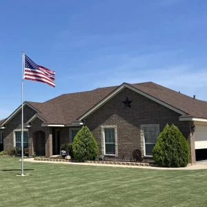 20' Presidential Telescoping Flagpole - Silver