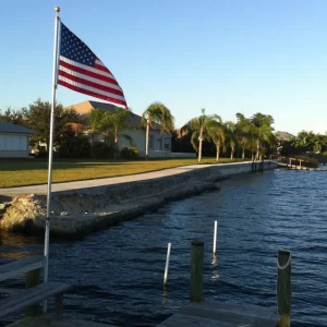 20' Presidential Telescoping Flagpole - Silver 3