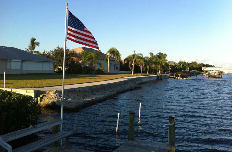 20' Presidential Telescoping Flagpole - Silver 3